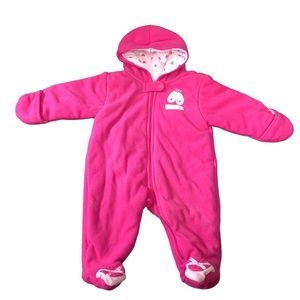 carters, Baby Fleece Footed Jumpsuit Pram for baby girl